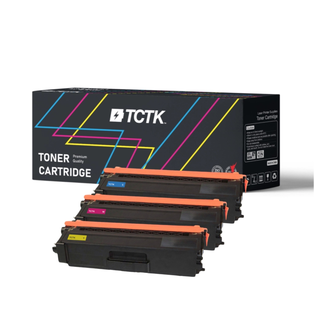 Multipack (3) Toners CMY (no Black) Compatible with Brother DCP, HL, HL-L - Replaces TN-316 (TN316C) / TN-325 (TN325C) / TN-326 (TN326C) / TN-336 (TN336C) / TN-345 (TN345C) / TN-346 (TN346C) / TN-366 